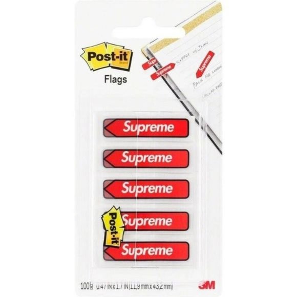 Supreme Post-It Flags - Red 1 Pack - Picture 1 of 5